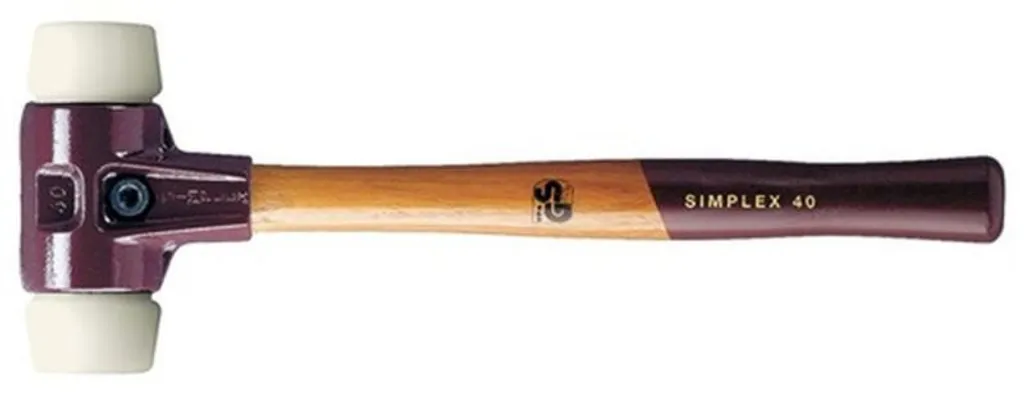 Mazza Halder SIMPLEX 60mm Superplastica Bianca l.405mm Professionale - 18
