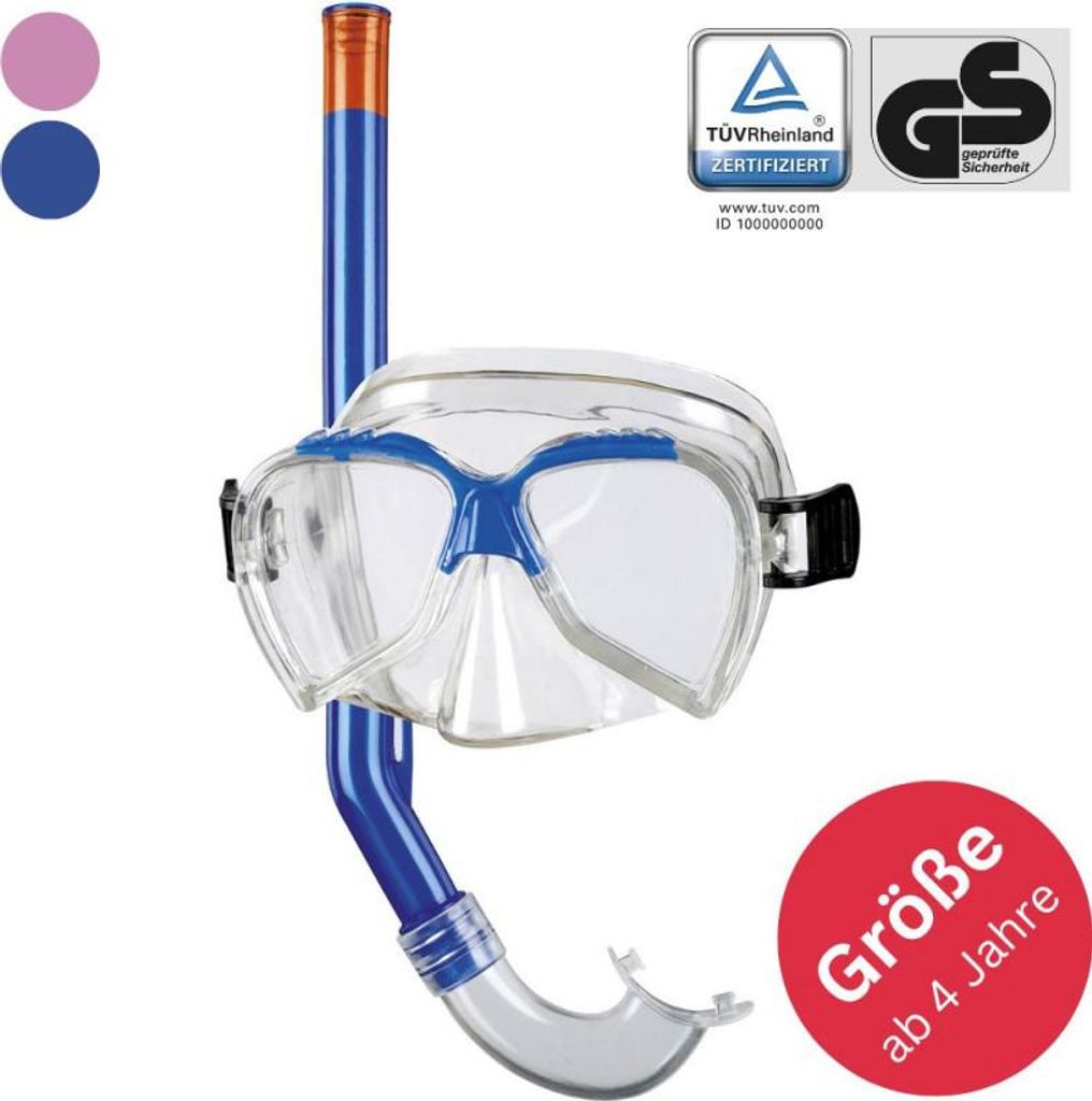BECO Masken-Schnorchel-Set 4+ blau Produktbild 