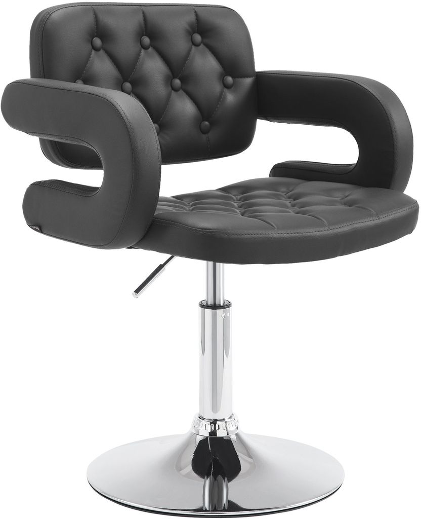 CLP Lounger Dublin Kunstleder mit Armlehne,schwarz