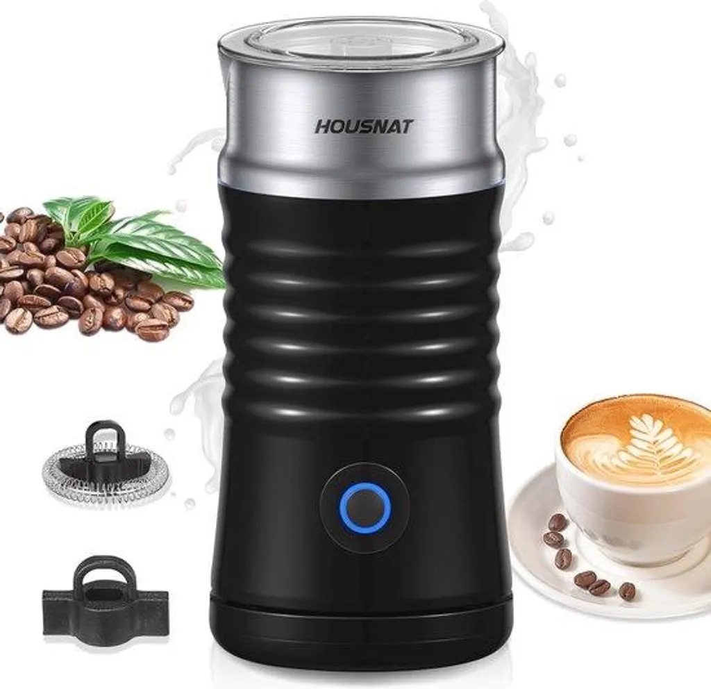 Machine à lait en poudre électrique 240ml noir avec fonction latte art