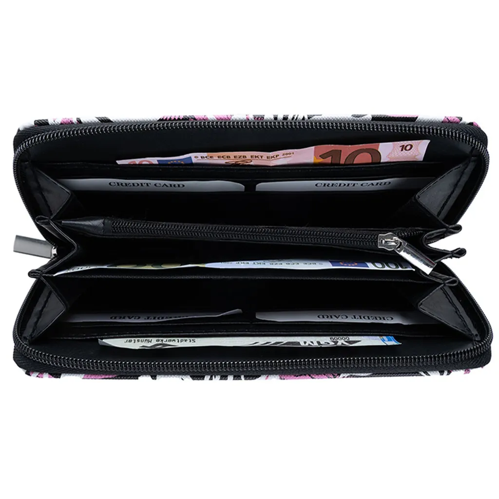 Bench Damen Portemonnaie Groß – XXL Brieftasche Mit Reißverschluss, Grün, 19x10x2 Cm
