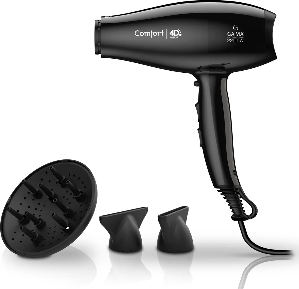 Sèche-cheveux puissant 2200W Confort 4D pour cheveux secs et abîmés