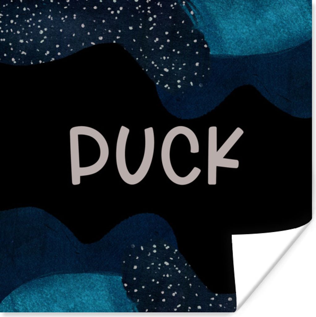 MuchoWow Poster Puck - Pastell - Mädchen 30x30 cm - Wandposter - Printing