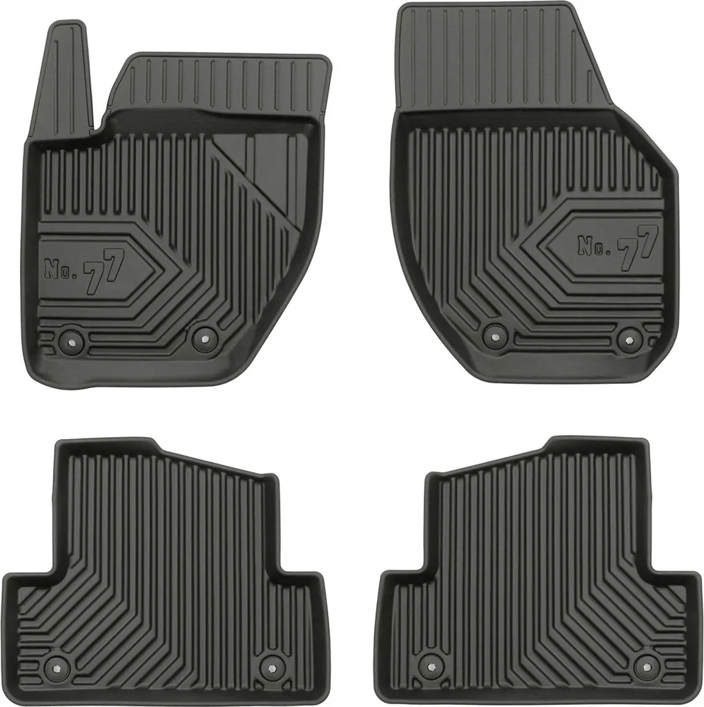 Design Pro-Line Tappetini No.77 Volvo V40 II 2012-2019 - Nero Luxury TPE