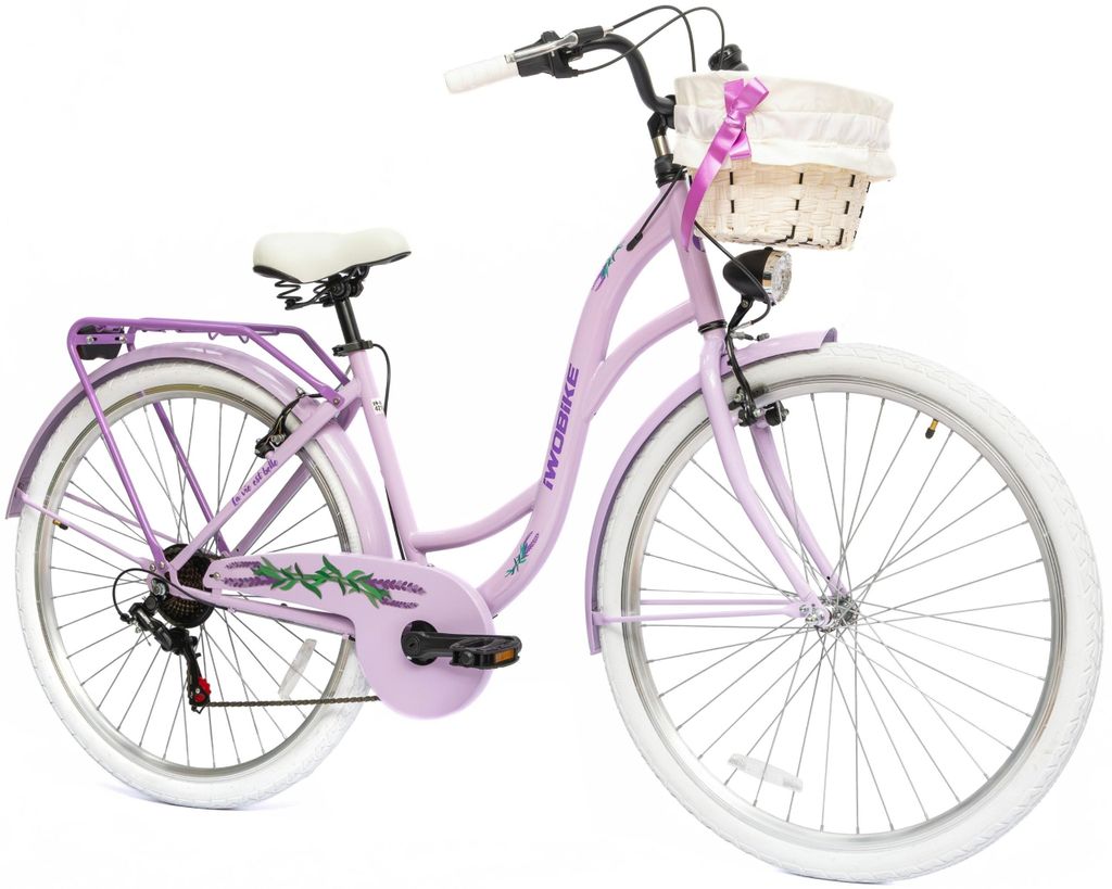 Dámské městské kolo 28 palců IwoBike, barva lila, výbava Obrázek produktu 