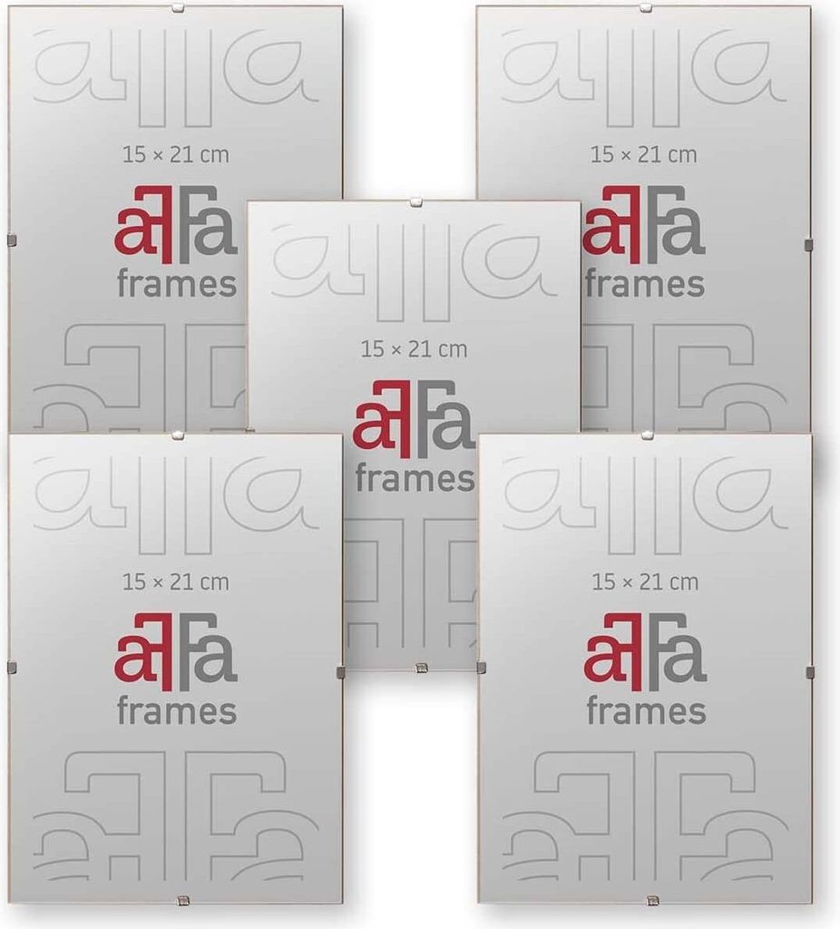 aFFa frames Rahmenloser Bilderhalter | Bilderrahmen | Acrylglas | mit Clips | für Fotos und Poster | Plakatrahmen | Cliprahmen | Posterrahmen |Ple...