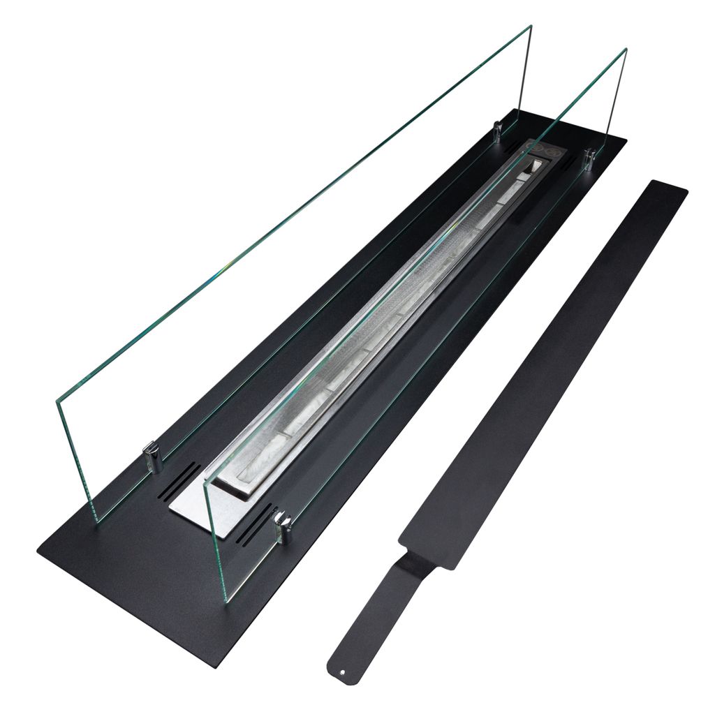 etanolový krb so sklenenou vložkou 990 mm na inštaláciu do Obrázok produktu 7
