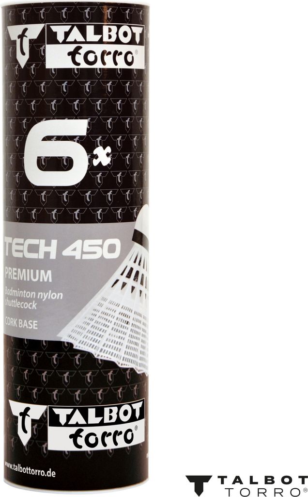 Talbot-Torro Badminton-Ball TECH 450 Korb:weiß blau/med.