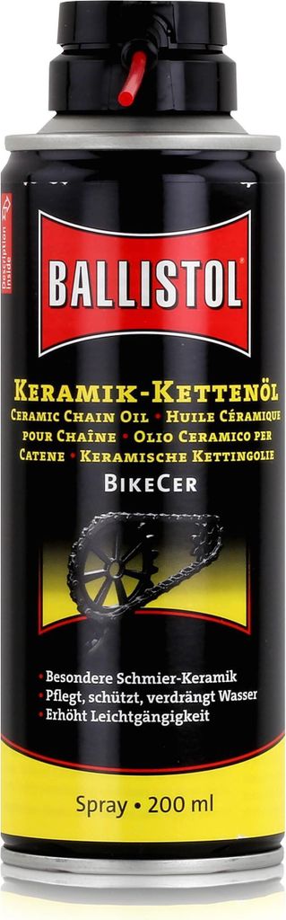 Ballistol Keramik-Kettenöl Spray BikeCer 200ml auch für Federgabel, Dämpfer uvm.