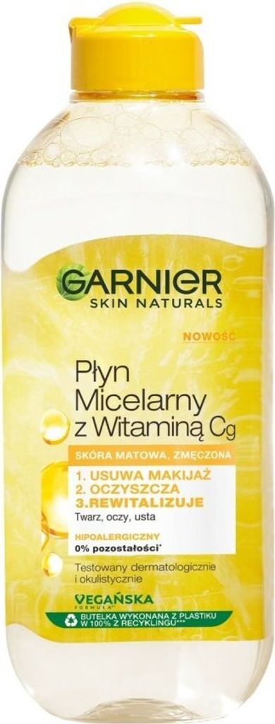 Garnier Skin Naturals Mizellenwasser mit Vitamin Cg, 400ml Produktbild 