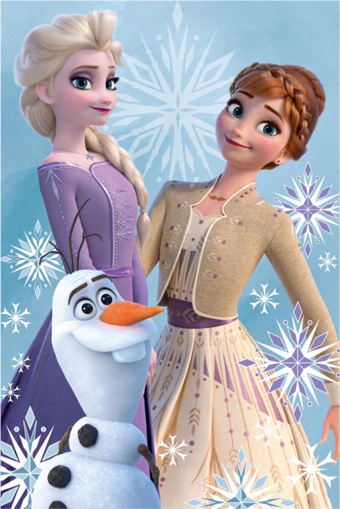 Kocyk dziecięcy Kraina Lodu Anna, Elsa i Olaf Zdjęcie produktu 