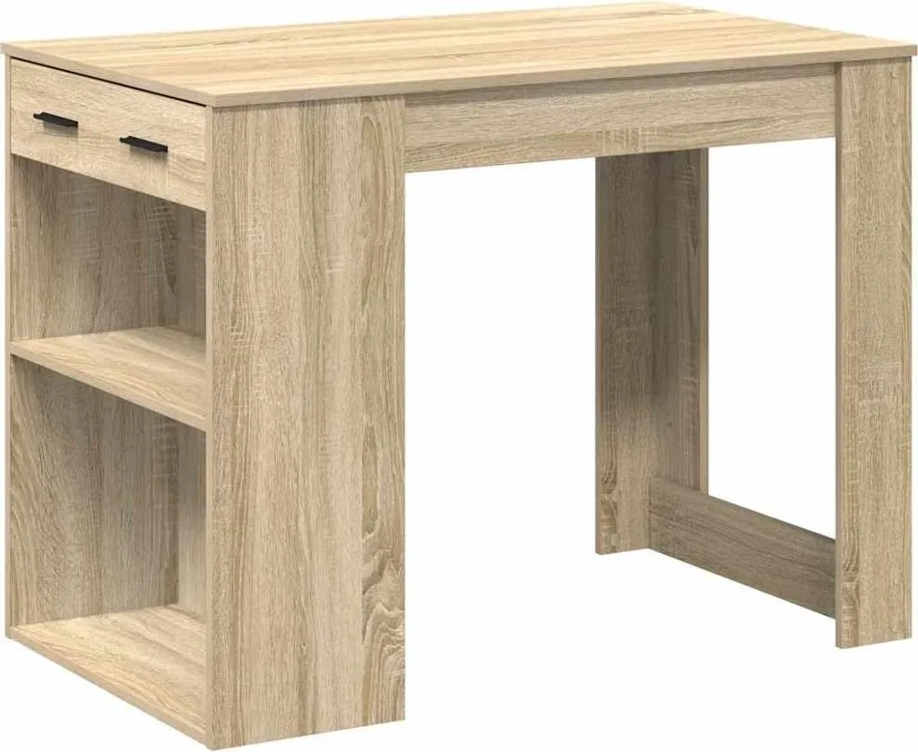 VIDAXL - Scrivania Rovere Sonoma 140x50x75 Cm In Legno Multistrato