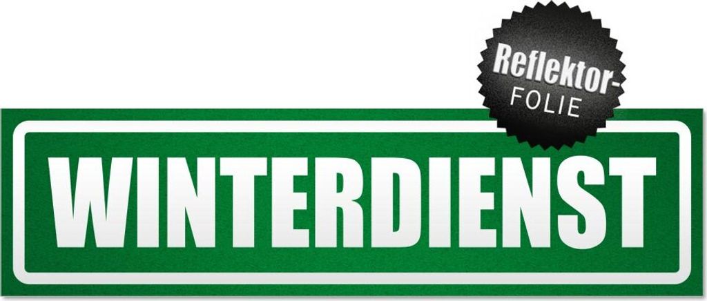 Winderdienst invertiert Magnetschild Schild magnetisch