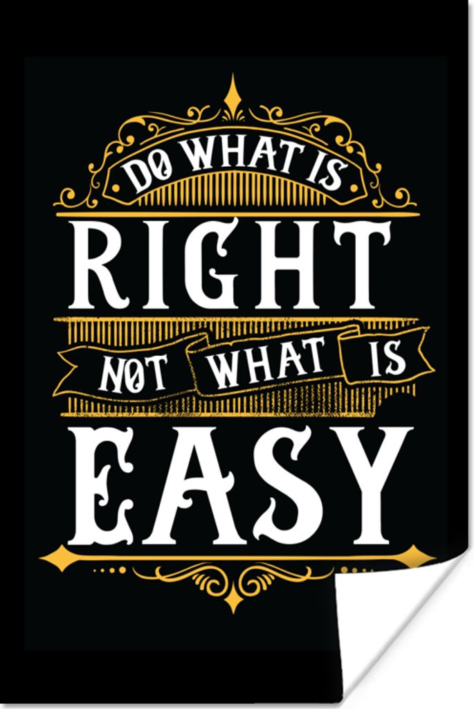 MuchoWow Poster Briefe - Retro - Gold - Zitat 20x30 cm - Papierdruck