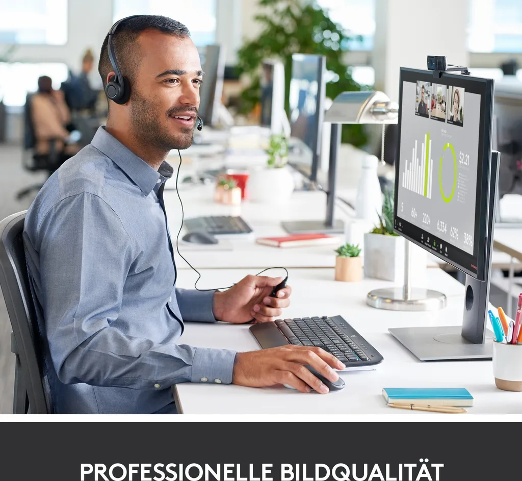 Logitech C920s webcam avec double micro stéréo et lentille en verre - 33