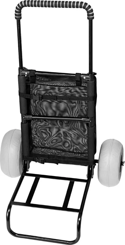 Chariot de plage pliable idéal pour le sable avec roues ballon de 23 cm - 10