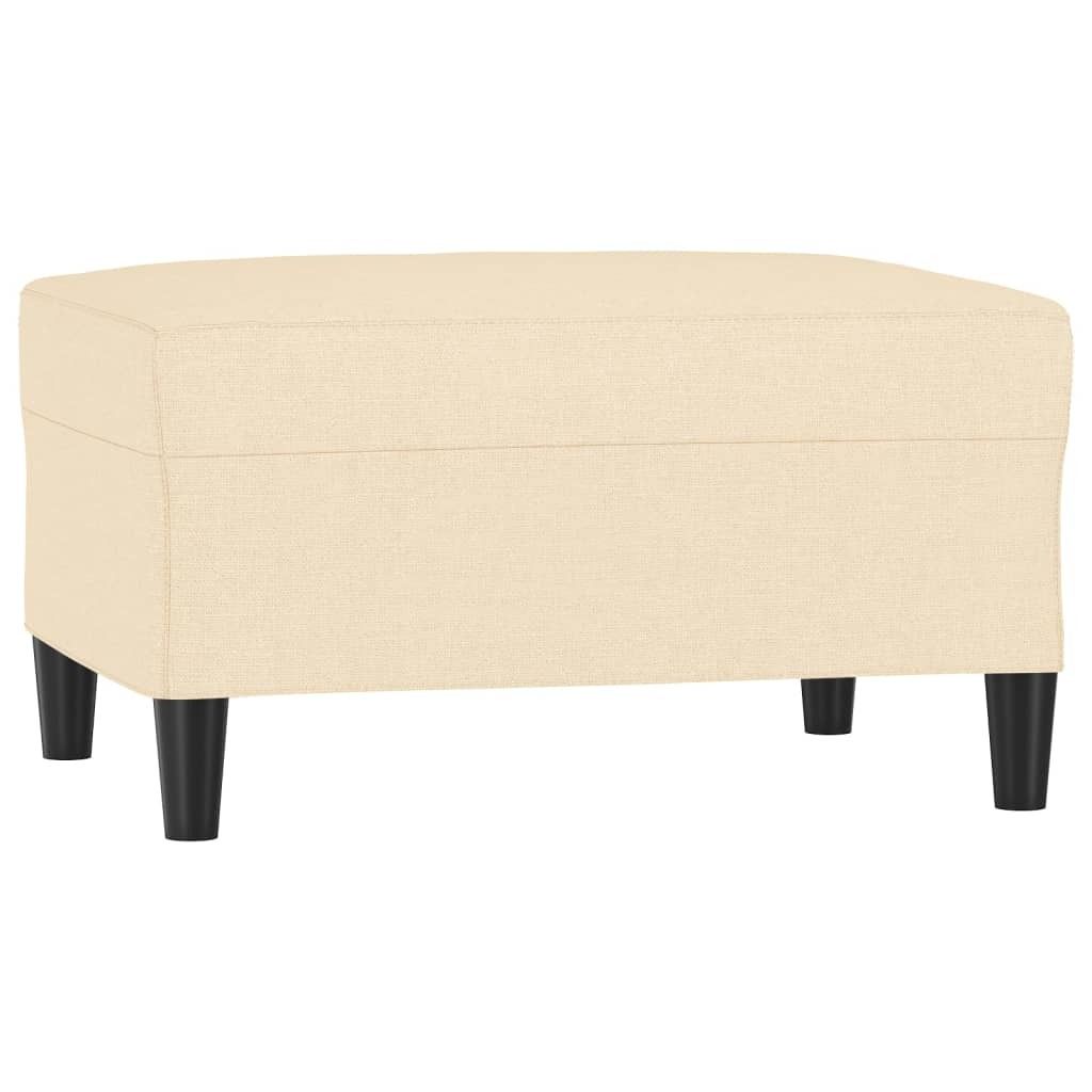 vidaXL Tabouret de pied Crème 70x55x41 cm Tissu Image du produit 