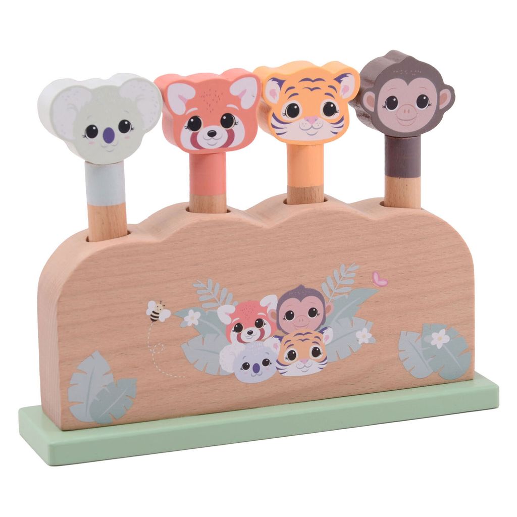 Jouéco Holz Geschicklichkeitsspiel Wildies Family Pop-Up Produktbild 
