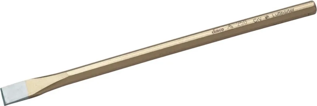 Burin Plat Cimco 13 0008 Idéal pour Percer et Fendre le Béton ou la Brique