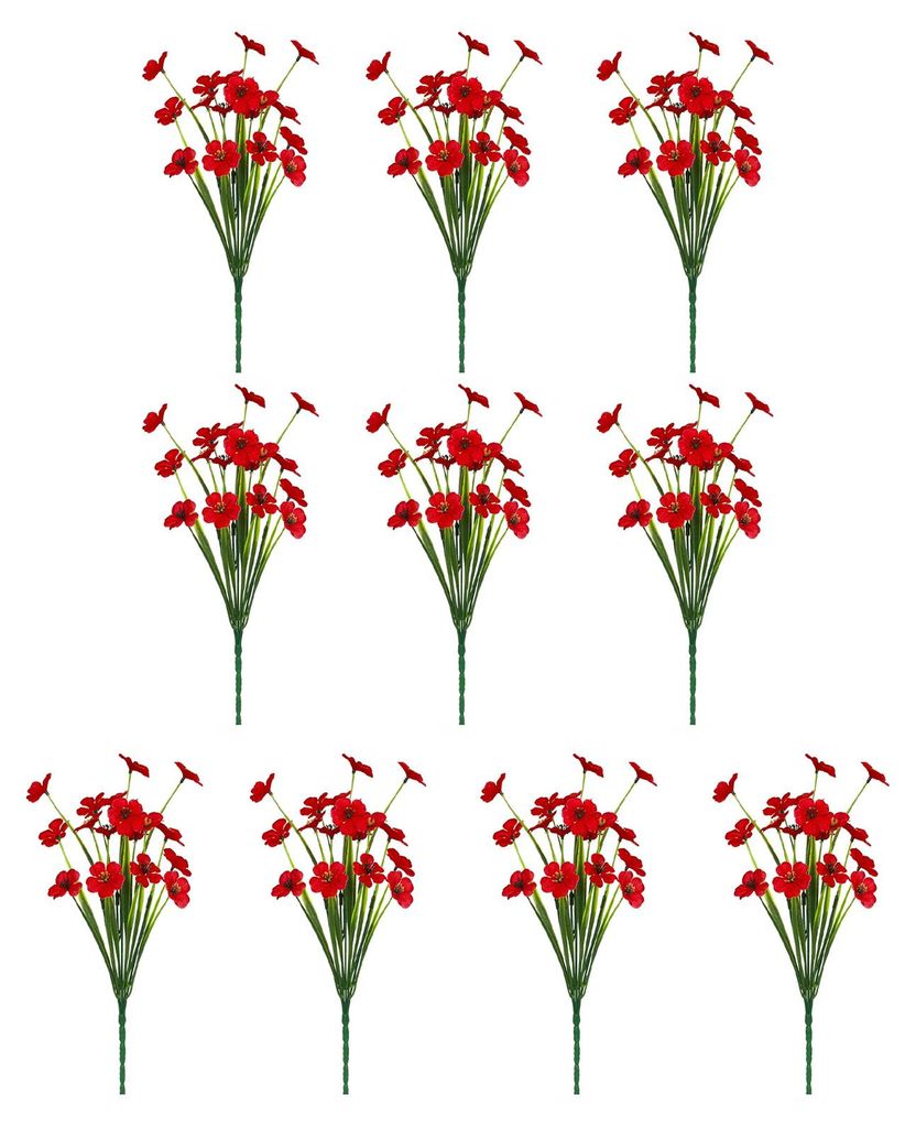 Künstliche Blumen, höhenverstellbar, farbecht, handgefertigt, realistische Seidenblütenblätter, kein Gießen nötig, für sonnenlichttaugliches...
