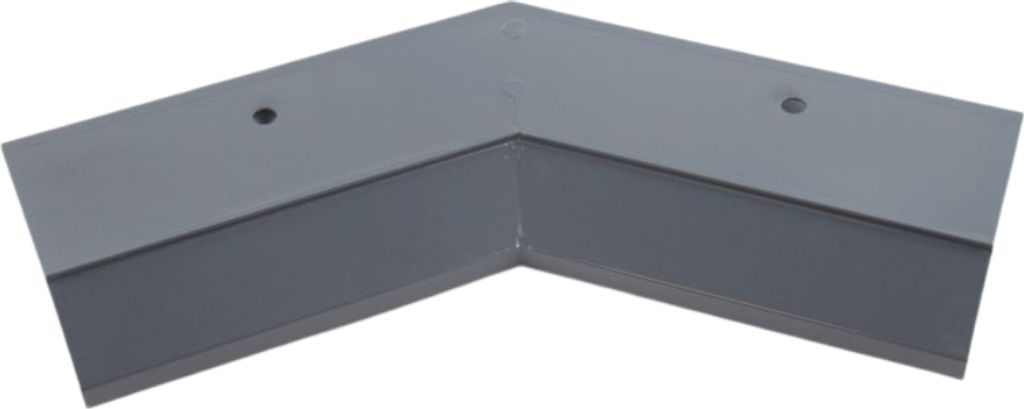 Renoplast Aluminium Traufprofil K10 Harzböden, Innenecke 135°, Graphit