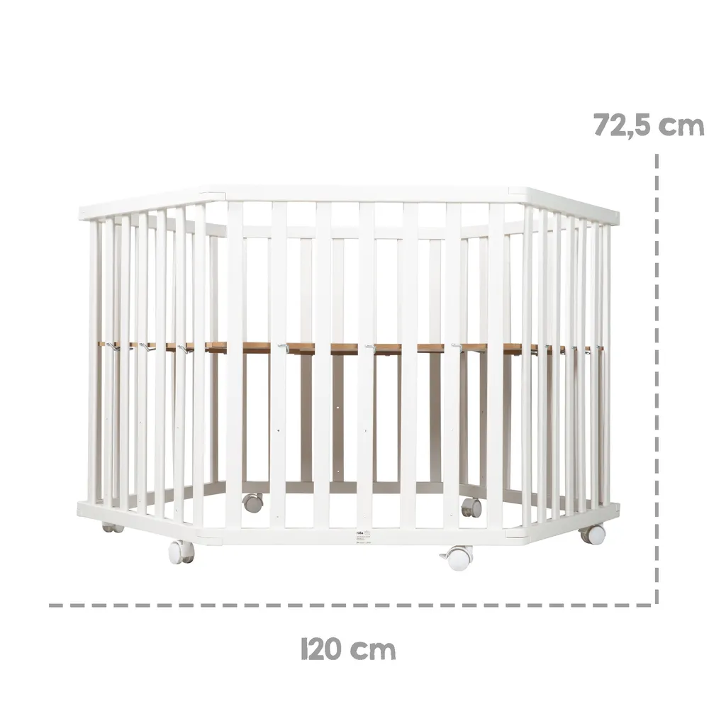 Parc bébé hexagonal blanc roba miffy : sécurité et confort dos préservé - 7