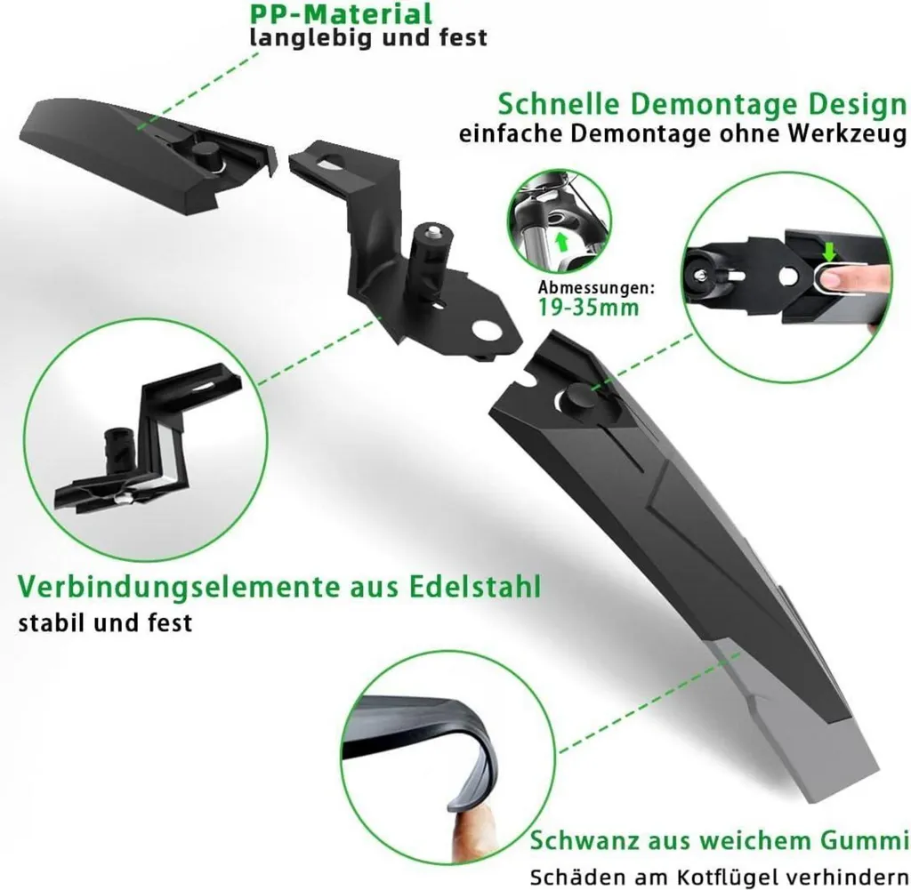 Garde-boue VTT RBRL universel : stop aux projections d'eau et de boue 29"