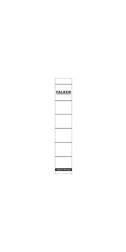 Falken Ordnerrückenschild 80039639 schmal/kurz weiß 10 Produktbild 