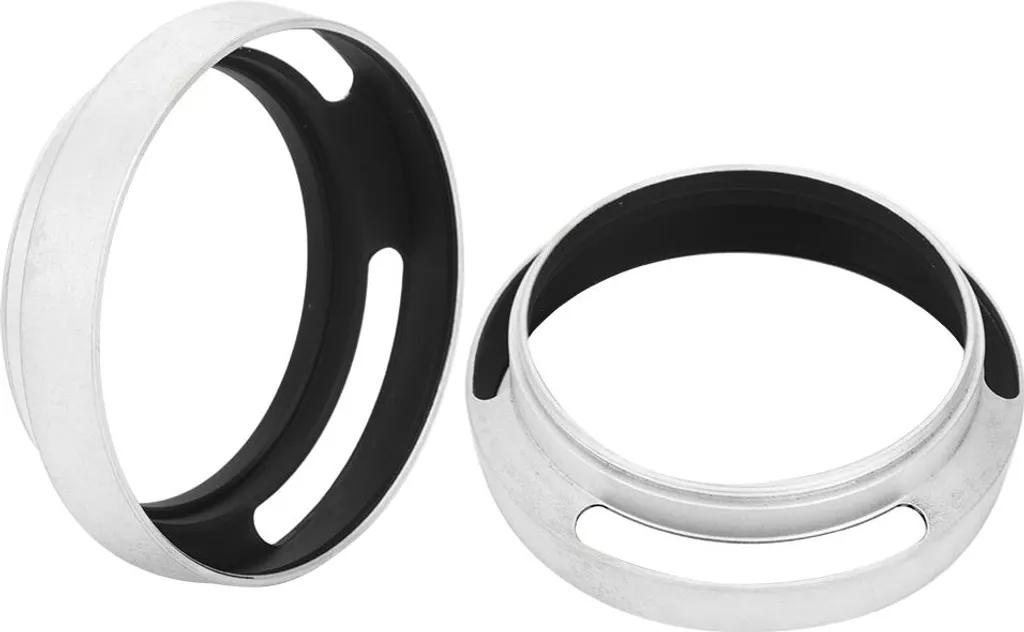 Coppia Paraluce Vintage 52mm Argento Leica Style | Alluminio Metallo