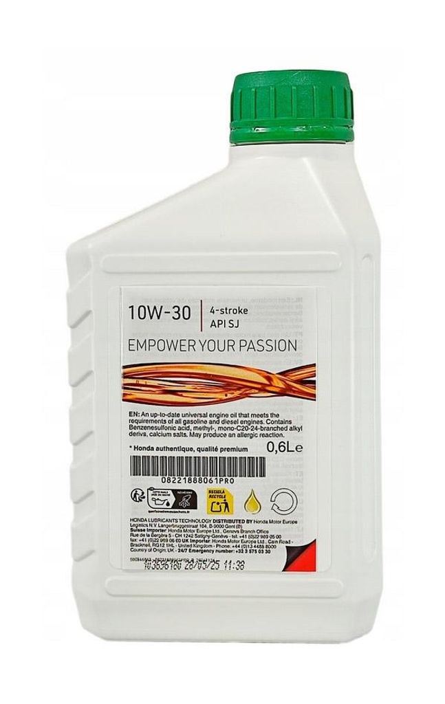 0,6 l motorový olej HONDA 10W30 pre kosačky HRX HR HR HRB Obrázok produktu 