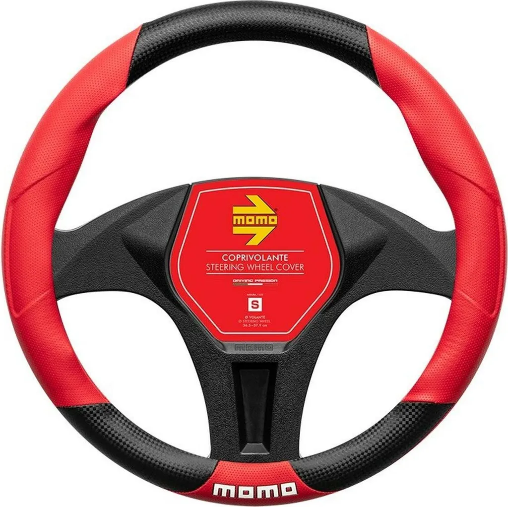 MOMO MOMLSWC016BRS Coprivolante Universale 36cm Nero/Rosso