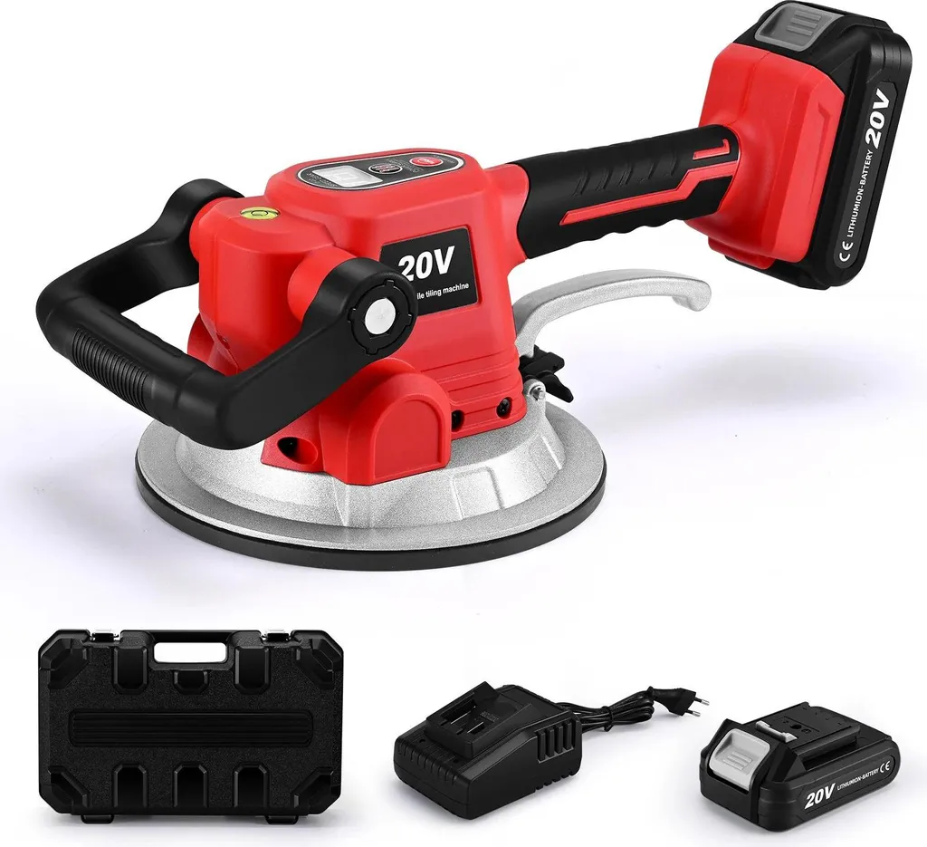 Vibrateur pour carrelage Machine à poser Modèle A Électrique Rouge 230V