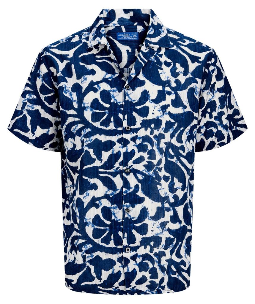 JACK & JONES Herren Kurzarmhemd Blubilbao Resort Shirt Plus Size