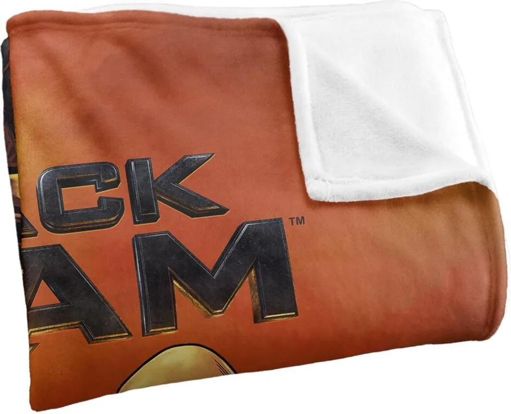 Plaid Black Adam DC Comics Taille Unique - Couverture de Lit Colorée - 3