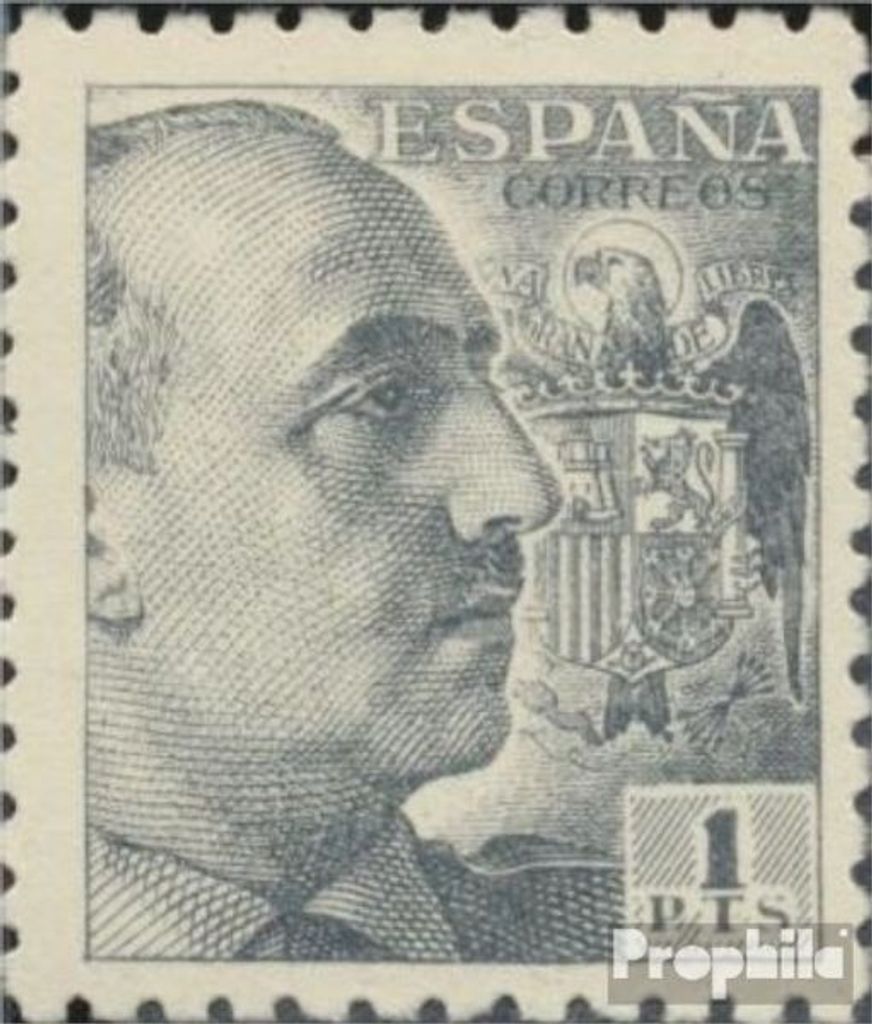 Briefmarken Spanien 1939 Mi 853A postfrisch Franco