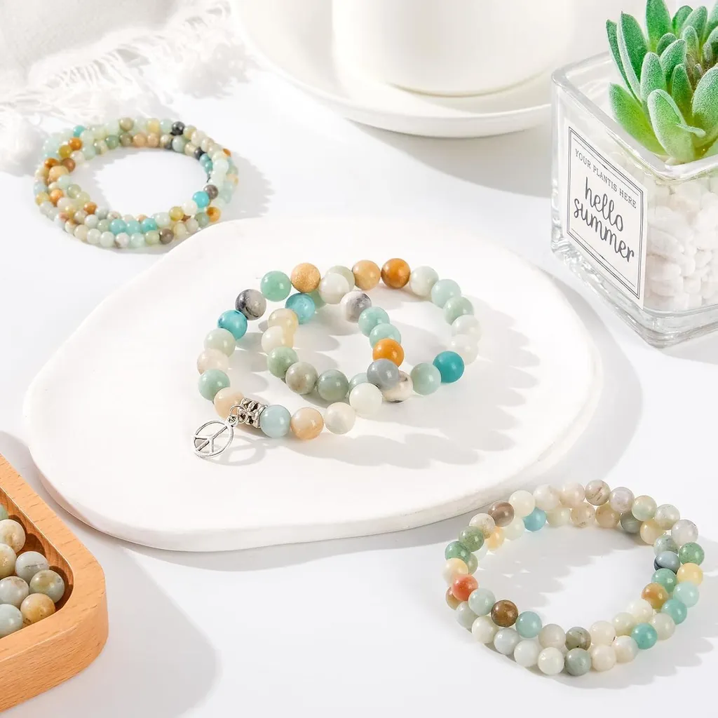 Amazonite Perles 6mm Pierre de Soin pour Bracelets Lithothérapie DIY