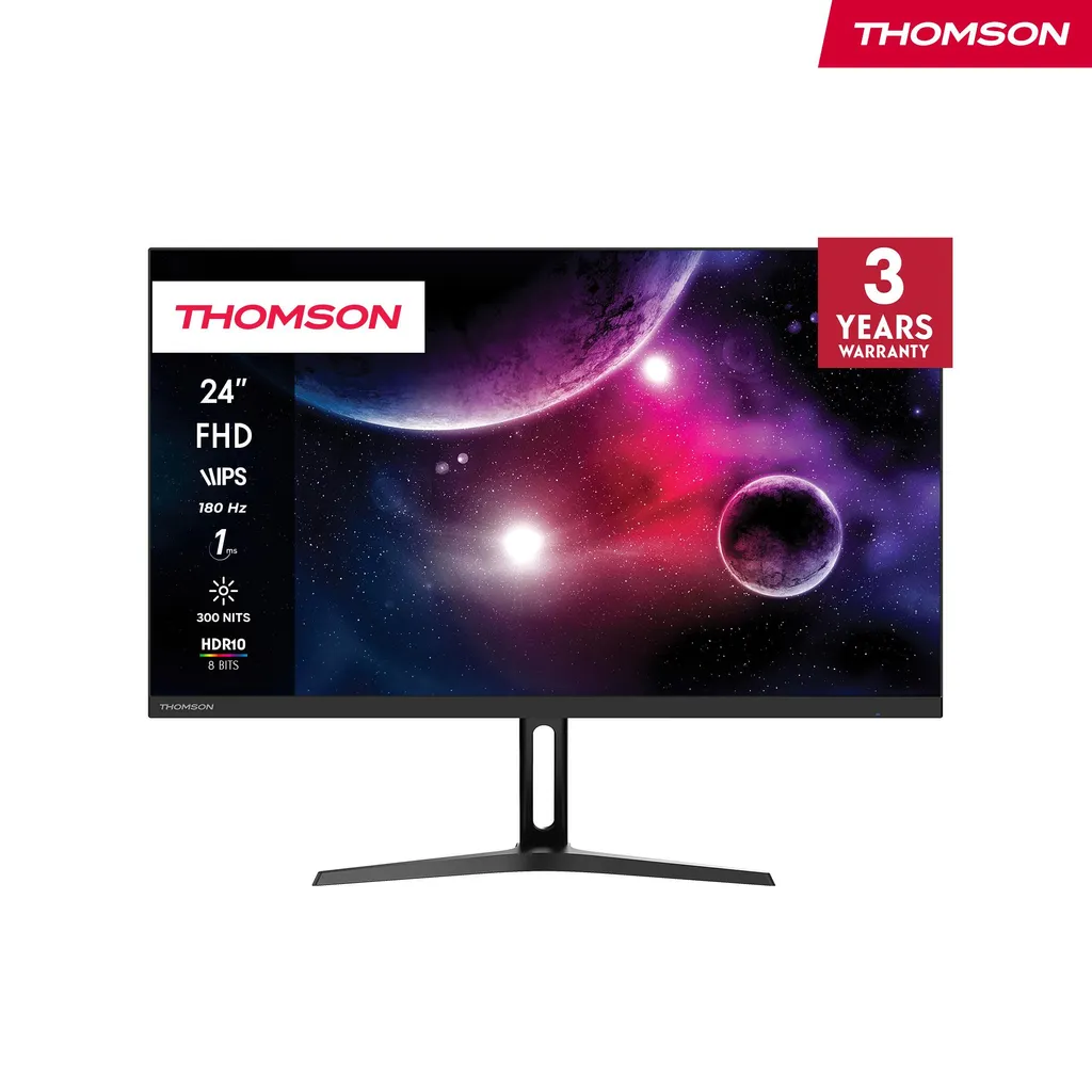 Moniteur gaming Full HD pour PC et consoles Thomson 24'' 180Hz IPS