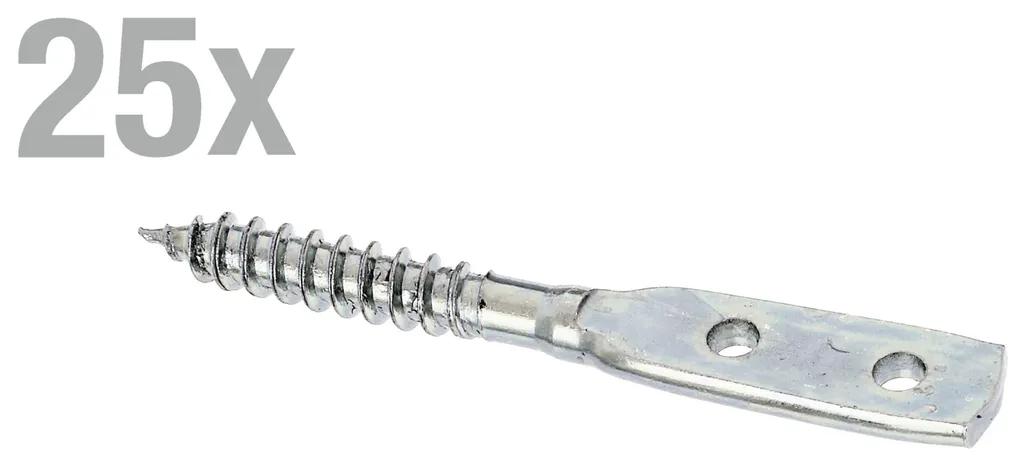 Fixation pour Clôture Tressée Alberts 843915 - Montage Facile 25pcs - 2