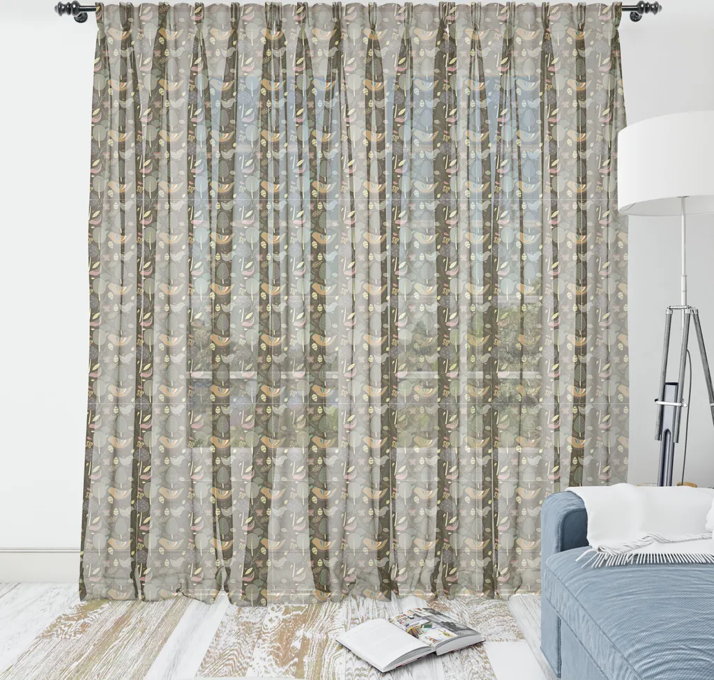 Arazzo Parete Bosco Selvaggio ABAKUHAUS 135x274 - Tessuto Satinato