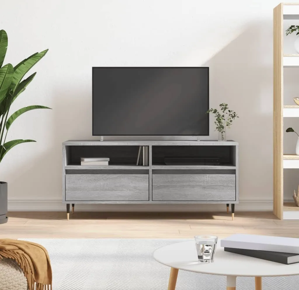 Mobile TV vidaXL 100x34,5x44,5 Grigio Sonoma | Mobile TV Design