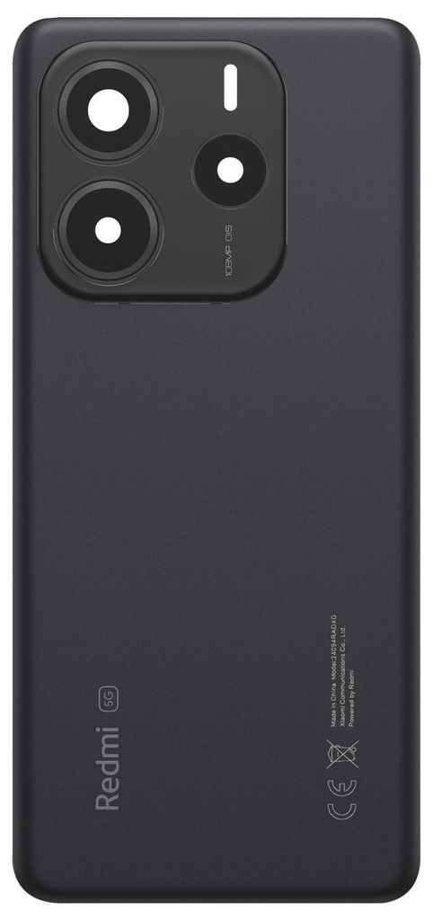 Xiaomi, Ersatz Akkudeckel für Redmi Note 14 5G Original Service Pack, Schwarz