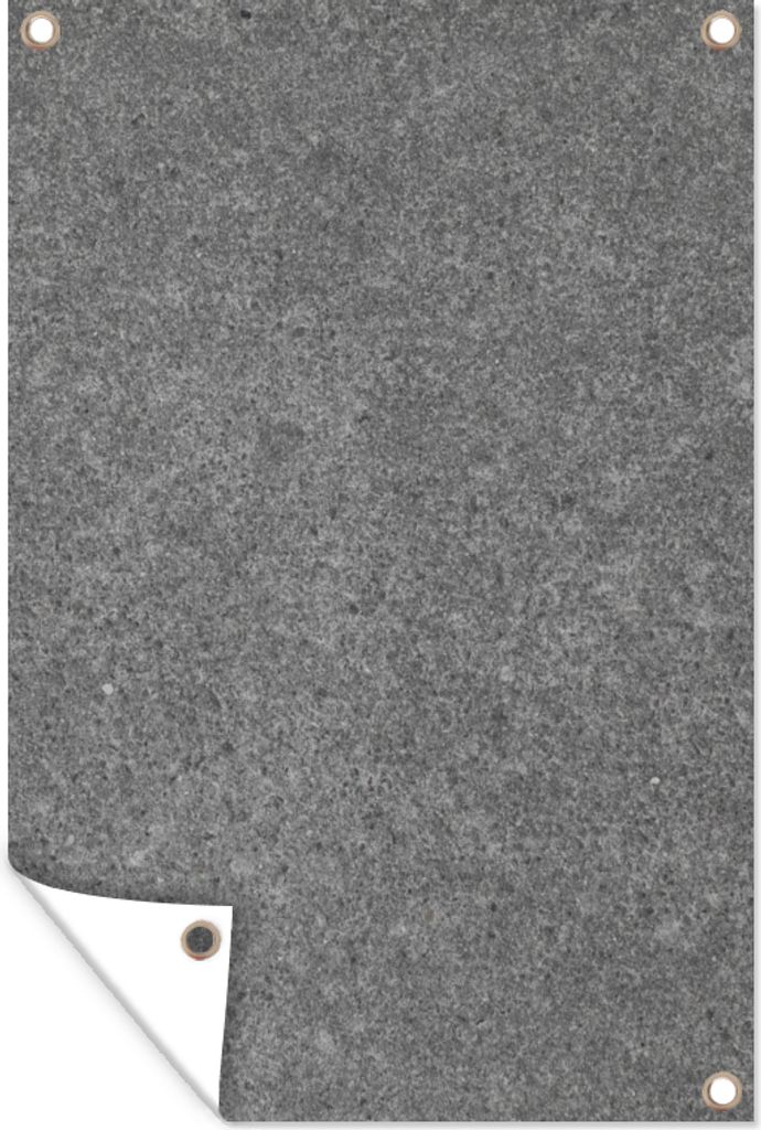 MuchoWow 60x90 cm Outdoor-Poster Gartendeko Sichtschutz Garten Poster für den Garten Beton - Muster - Zement - Vintage - Textur - Rustikal