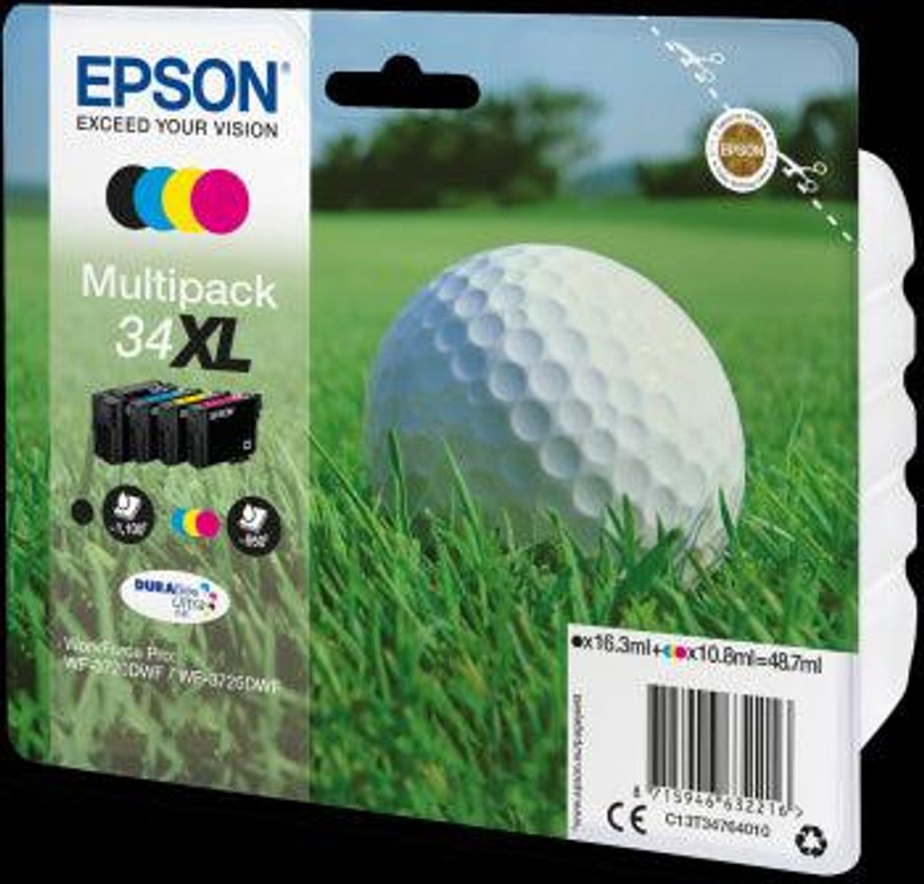 Epson Golf ball 34XL Golfball DURABrite Ultra Multipack 4 Produktbild 