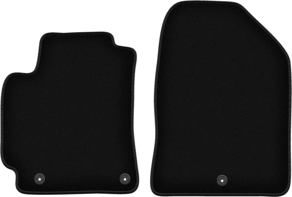 Tappetini Auto In Tessuto Per Hyundai Elantra V (MD/UD) 2010-2016 – Set Da 4 Pezzi, Nero, Su Misura – Fissaggio Originale