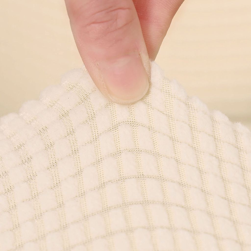 Stretch Universelle Stuhlhusse Jacquard Stuhlbezug Sofa Sessel Husse für Home Hochzeit Bankett Bar, Beige