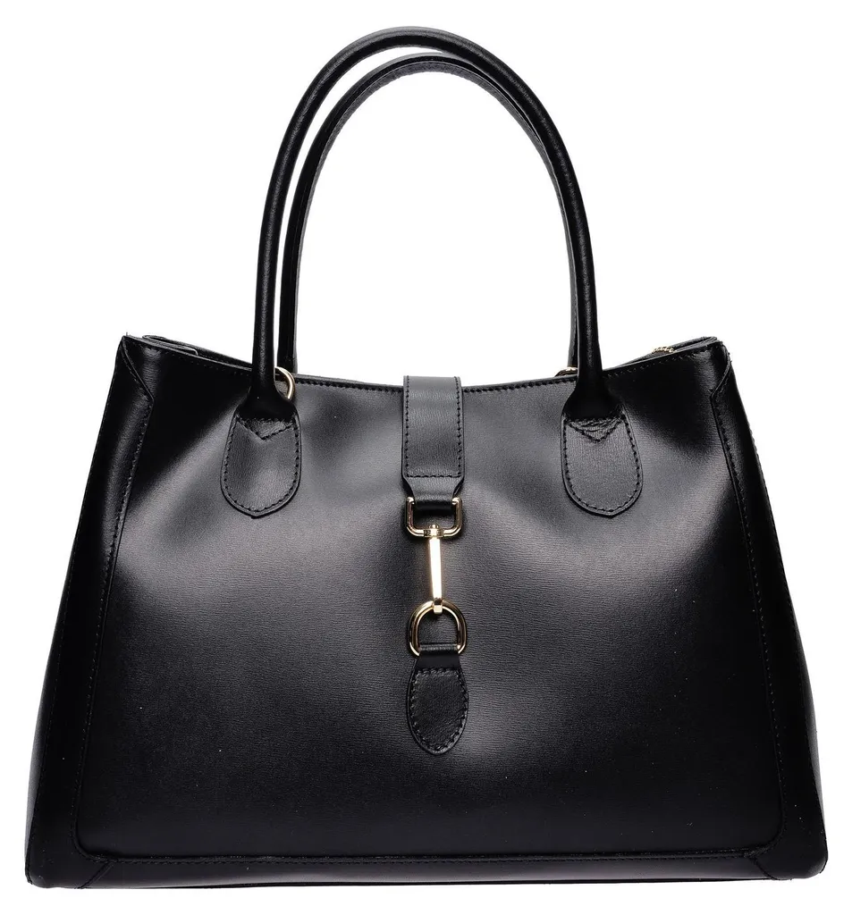 Sac Isabella Rhea IR 483 NERO en cuir véritable avec finitions luxe