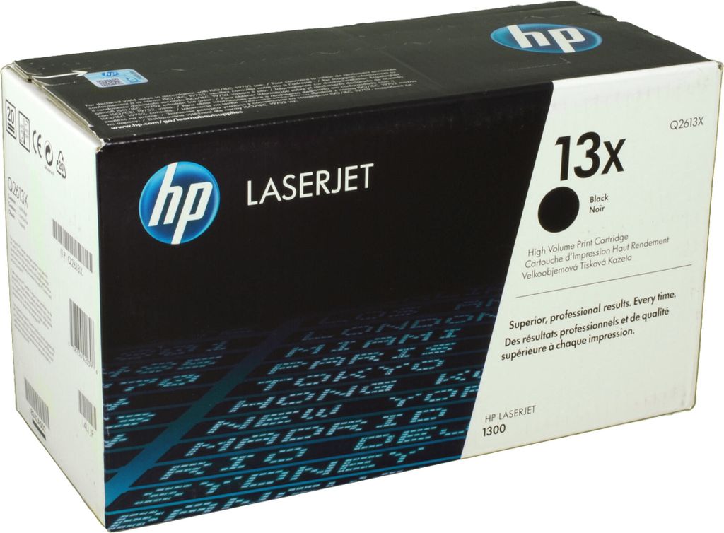 HP 13X Schwarz Original LaserJet Tonerkartusche mit hoher Produktbild 