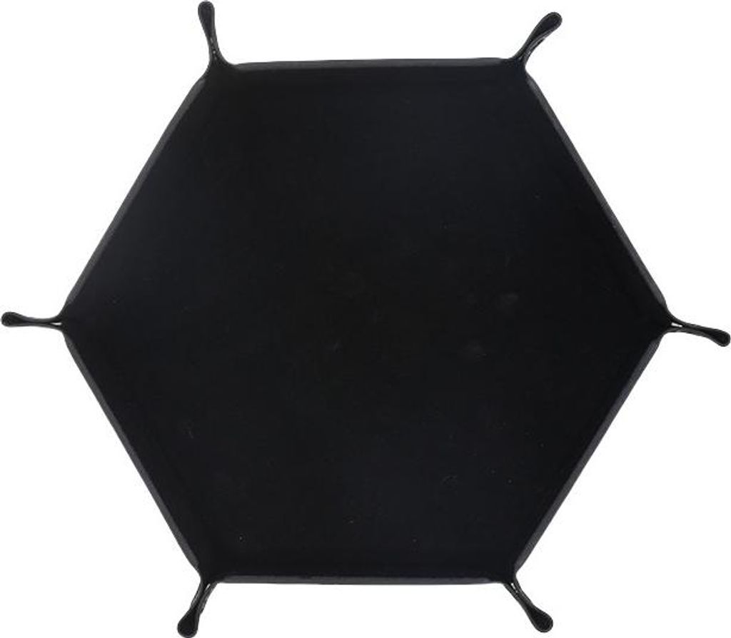 INF Hexagon Samt Desktop Aufbewahrungsbox Schwarz