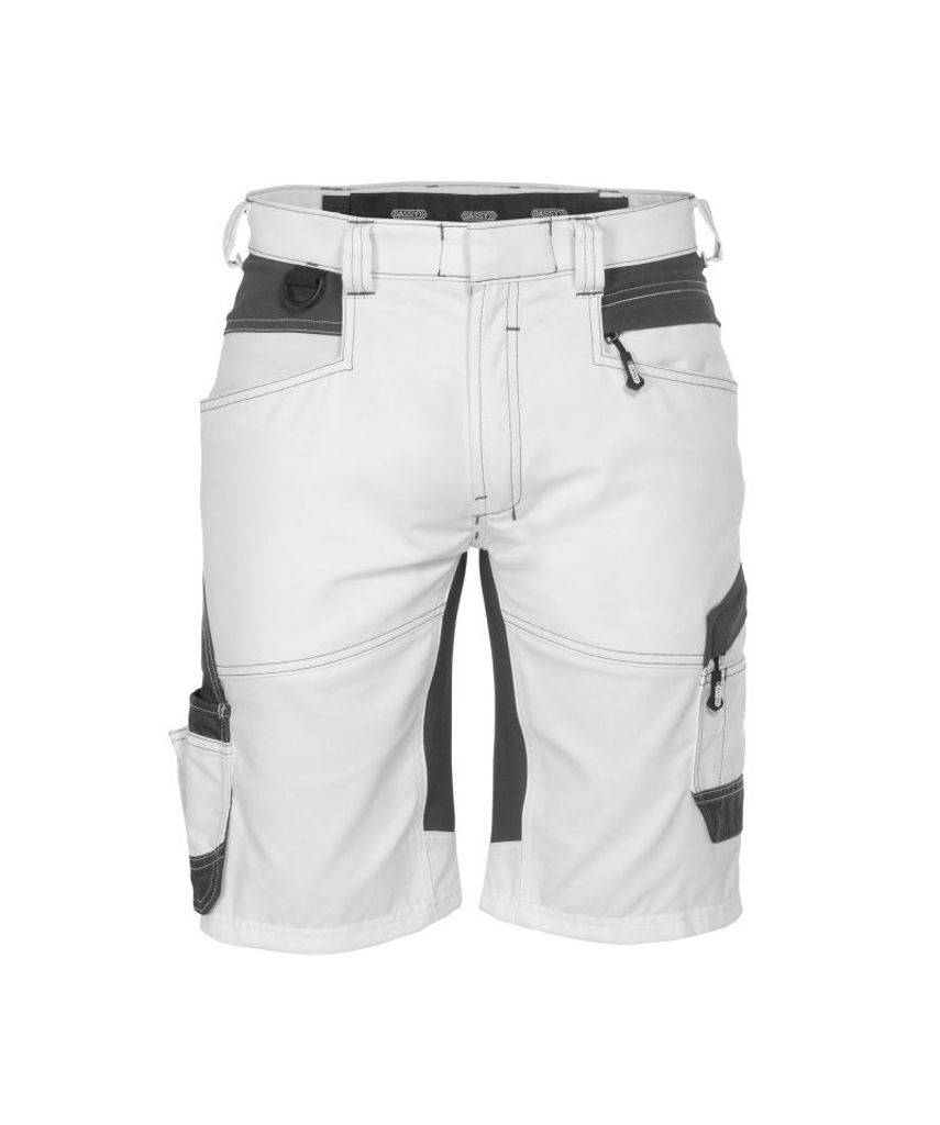 DASSY Axis Painters Malershorts mit Stretch WEIß/ANTHRAZITGRAU Gr.67 Länge: STANDARD