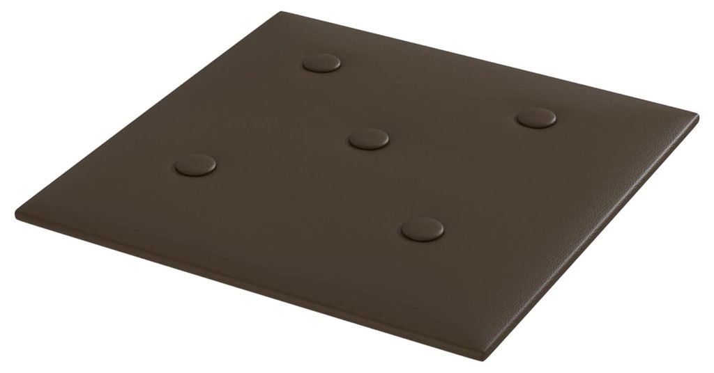 vidaXL Wandkopfteilen 12 pcs Braun 30 x 30 cm Kunstleder